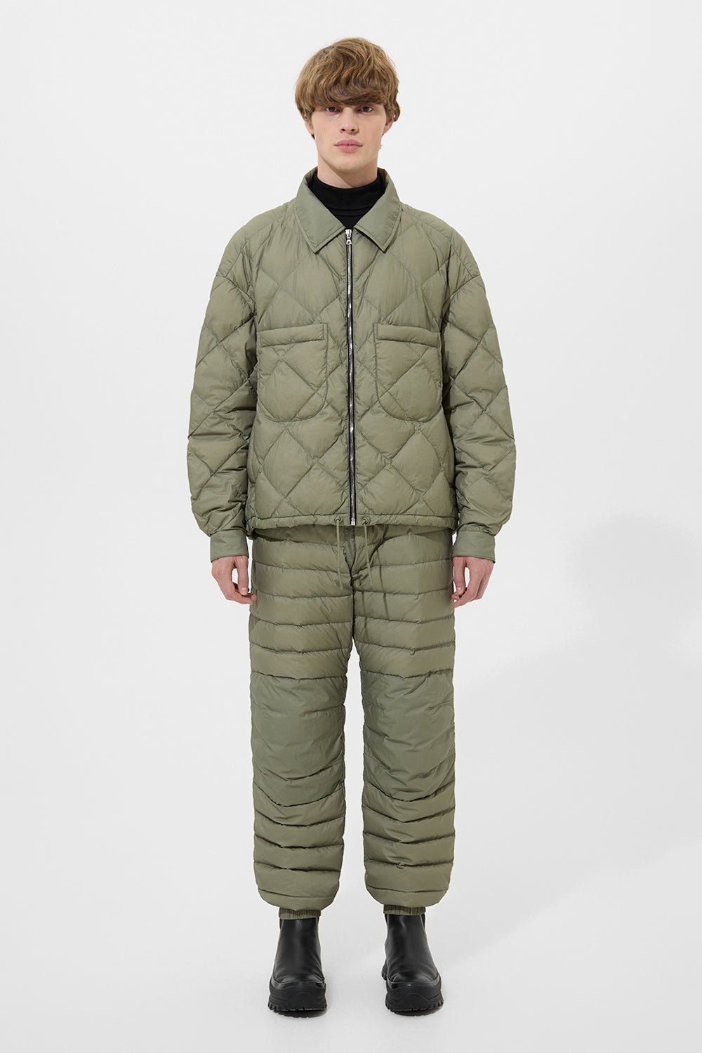 BLAZE JACKET MAN MICRO OLIVE GREEN - IENKI IENKI
