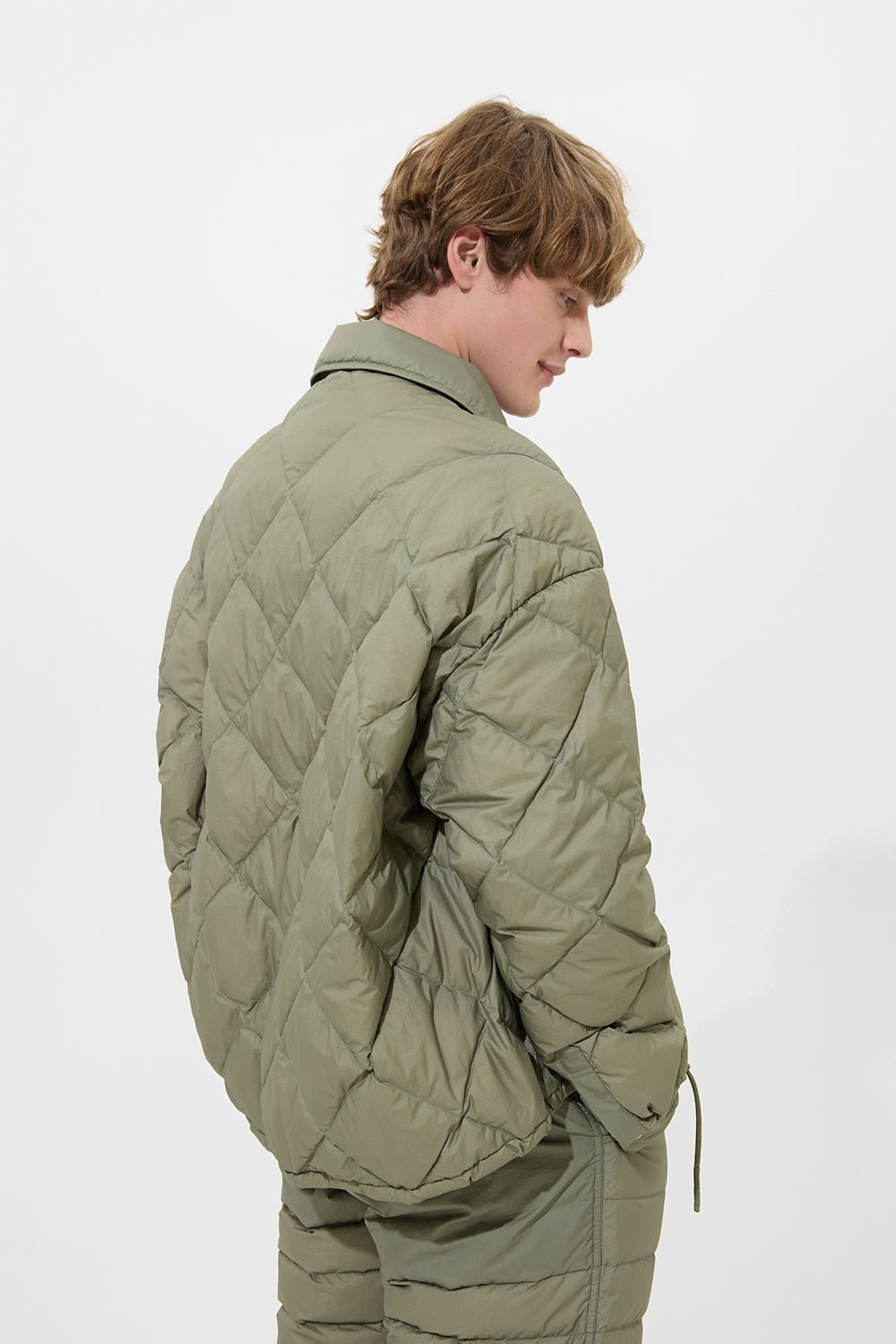 BLAZE JACKET MAN MICRO OLIVE GREEN - IENKI IENKI