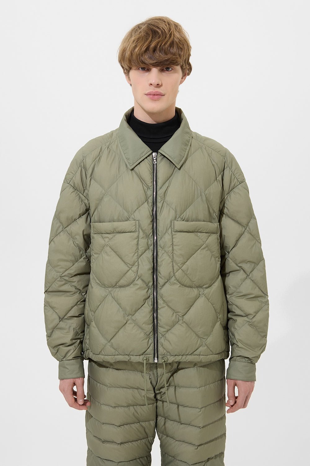 BLAZE JACKET MAN MICRO OLIVE GREEN - IENKI IENKI
