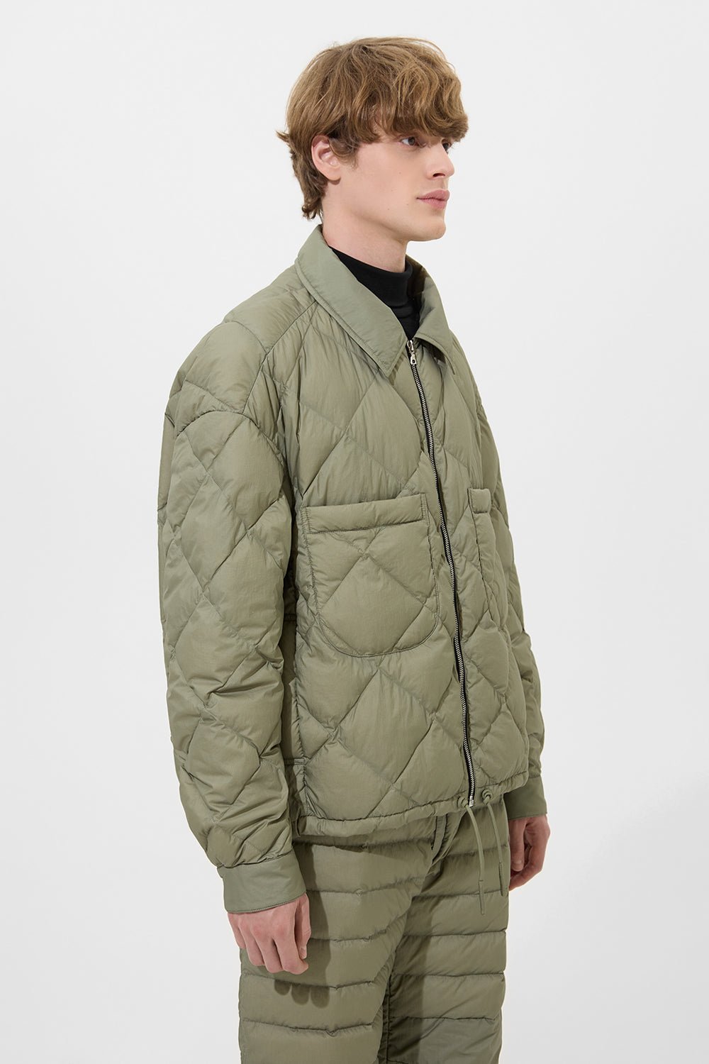 BLAZE JACKET MAN MICRO OLIVE GREEN - IENKI IENKI