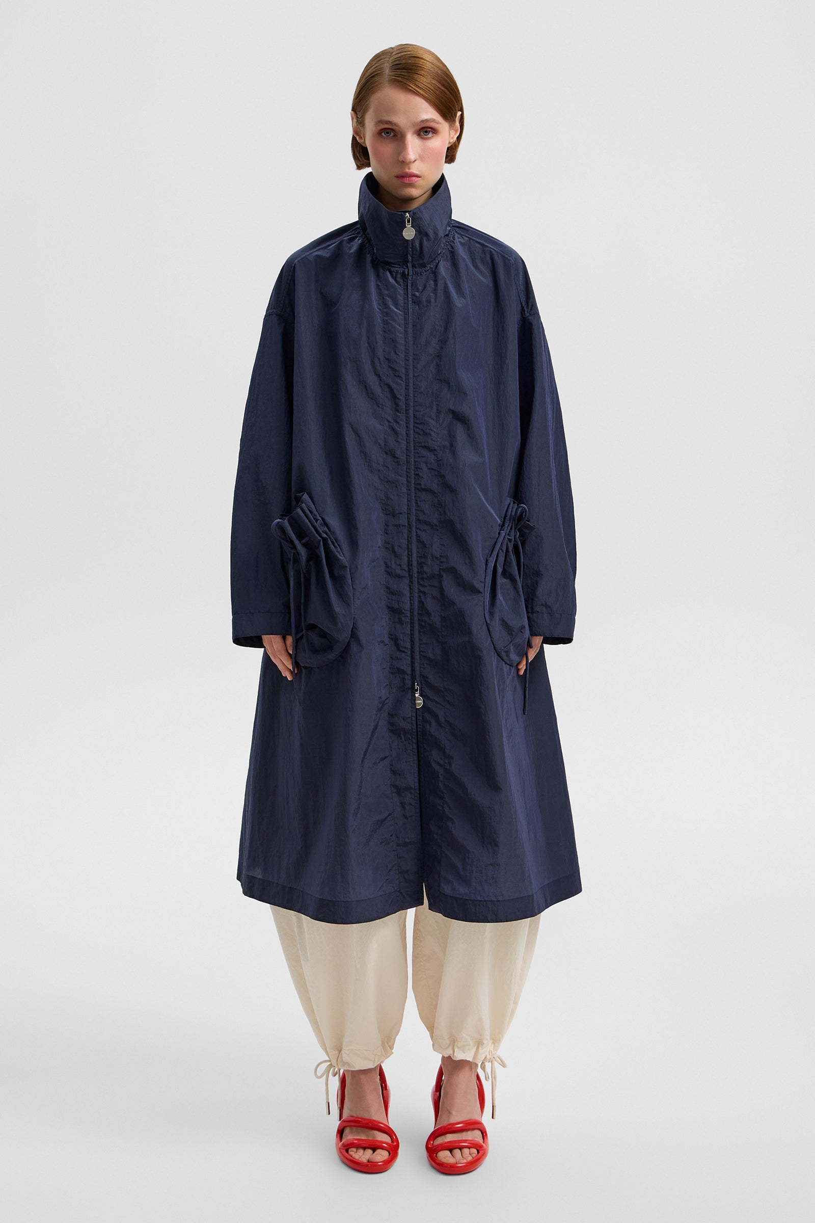 Casper Coat Mira Navy - IENKI IENKI