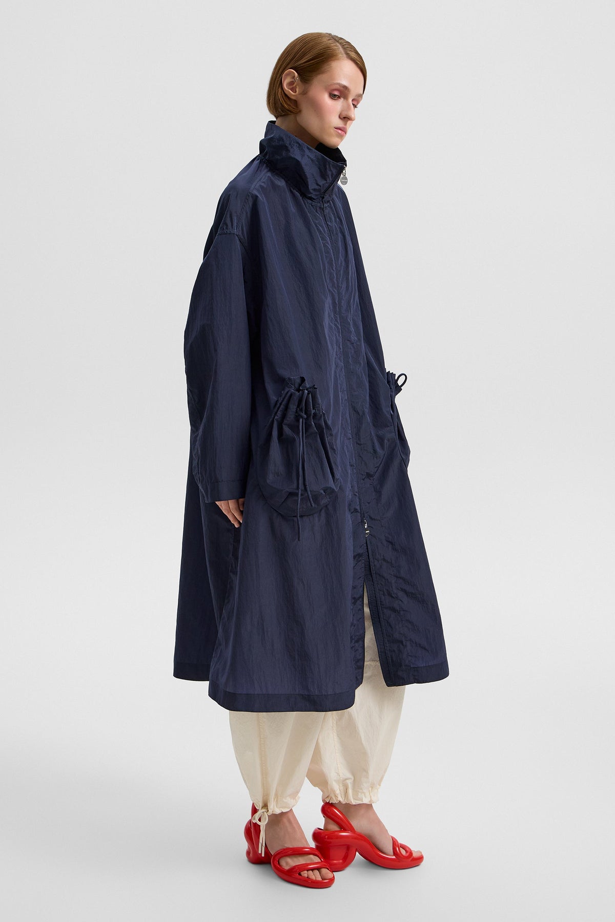 Casper Coat Mira Navy - IENKI IENKI