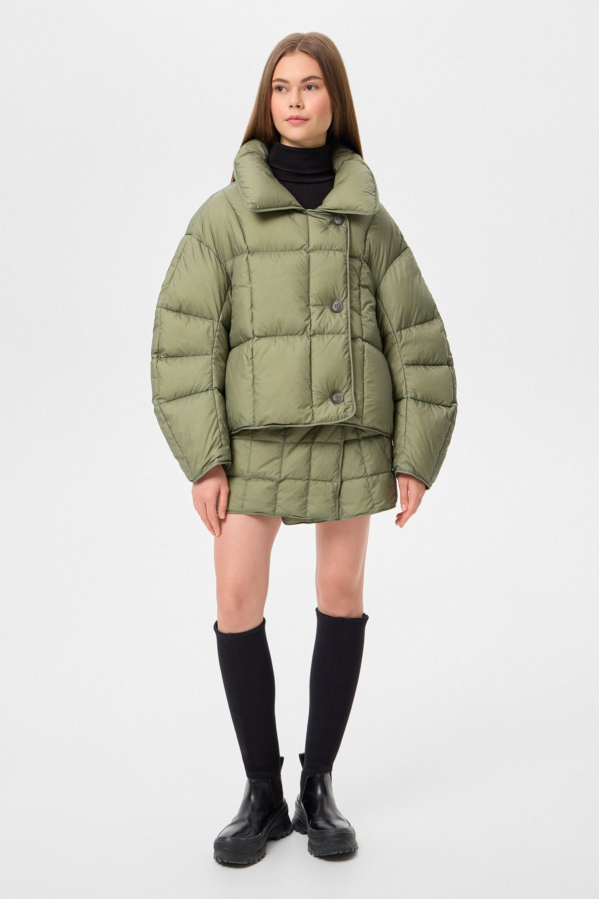 COZY CLOUD JACKET MICRO OLIVE GREEN - IENKI IENKI