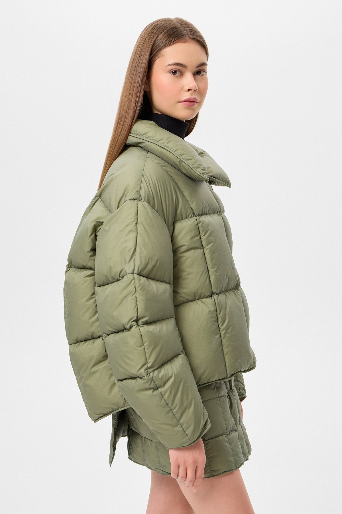 COZY CLOUD JACKET MICRO OLIVE GREEN - IENKI IENKI