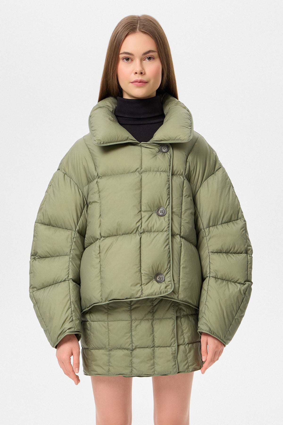 COZY CLOUD JACKET MICRO OLIVE GREEN - IENKI IENKI