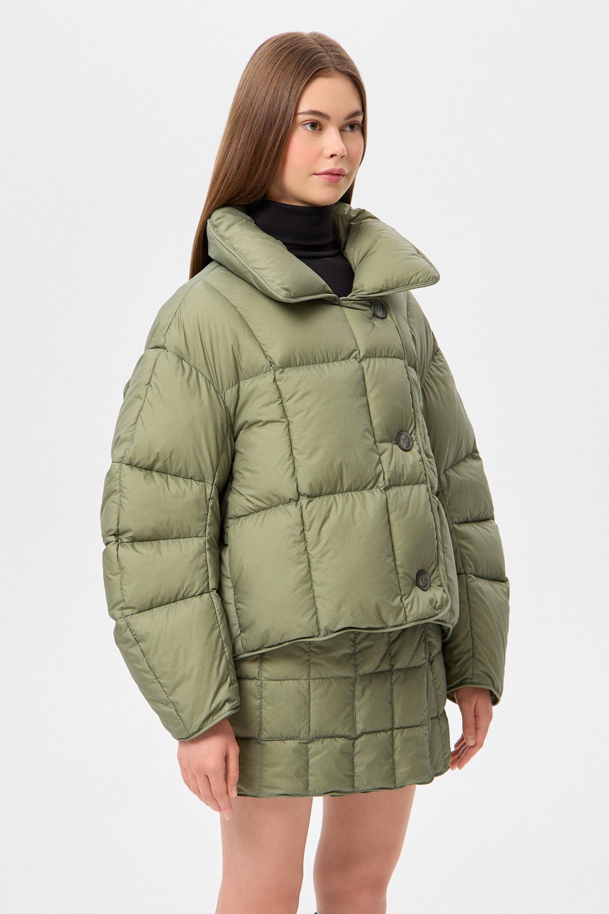 COZY CLOUD JACKET MICRO OLIVE GREEN - IENKI IENKI