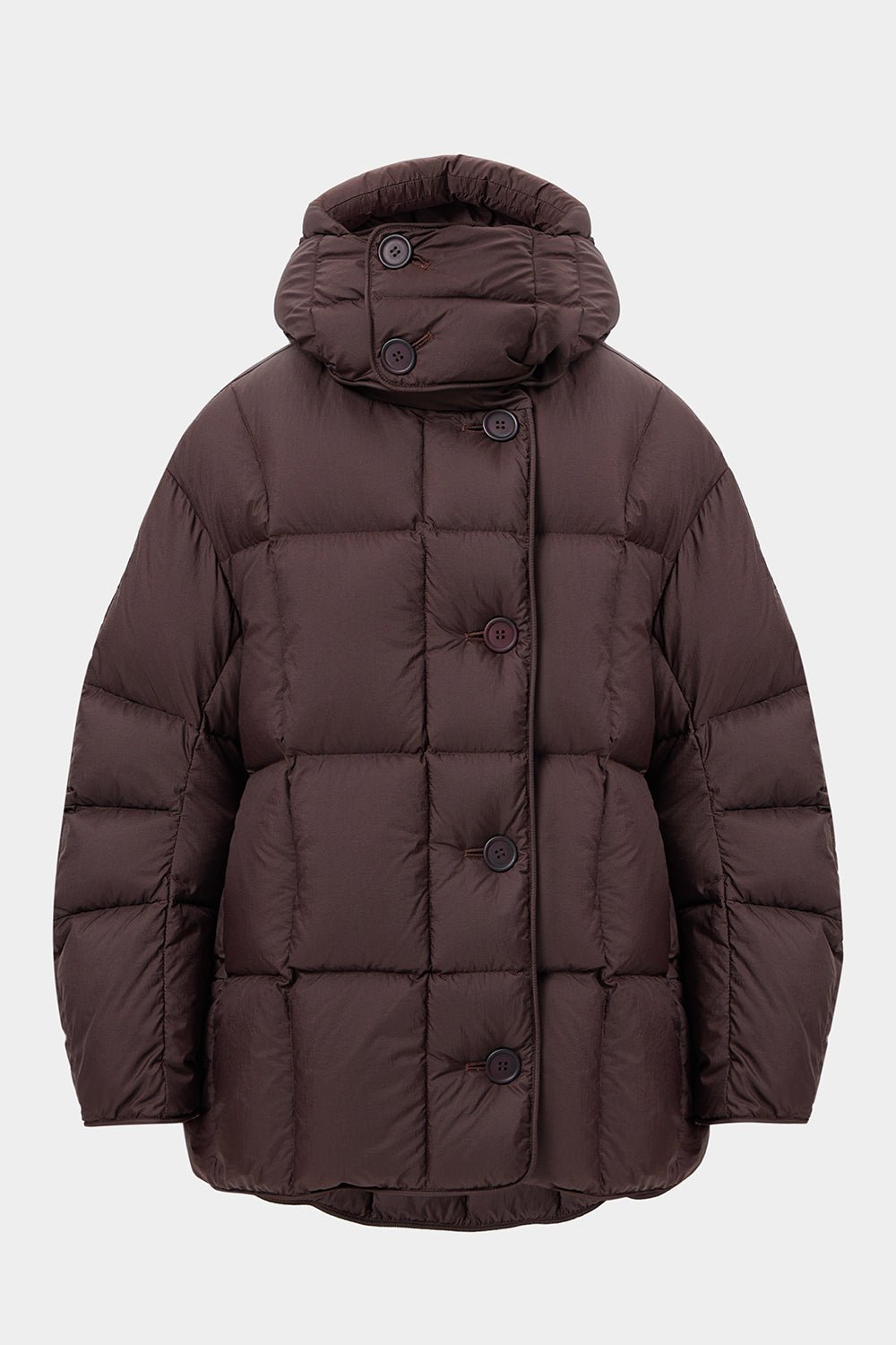 COZY NIMBO JACKET MICRO BROWN - IENKI IENKI