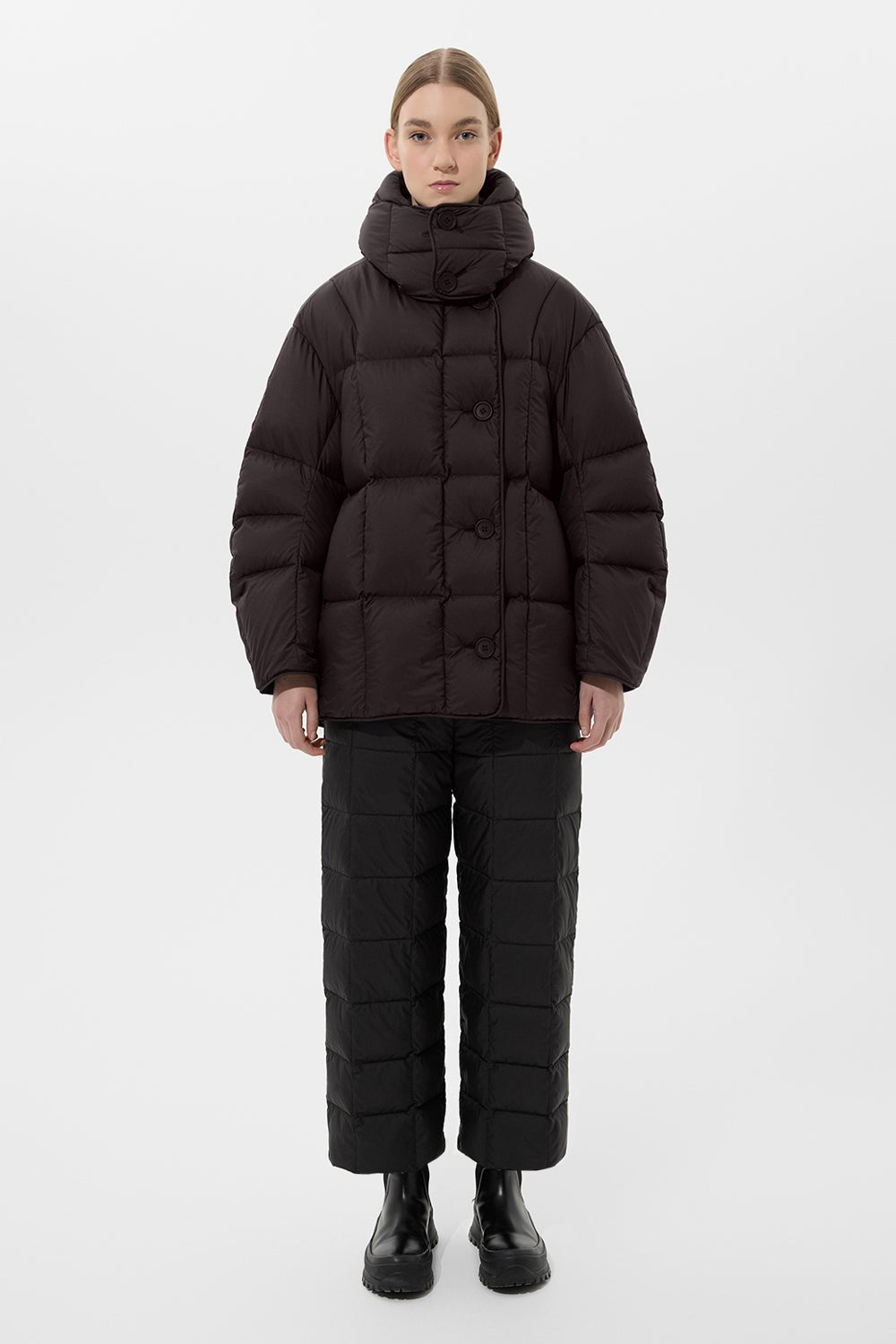 COZY NIMBO JACKET MICRO BROWN - IENKI IENKI