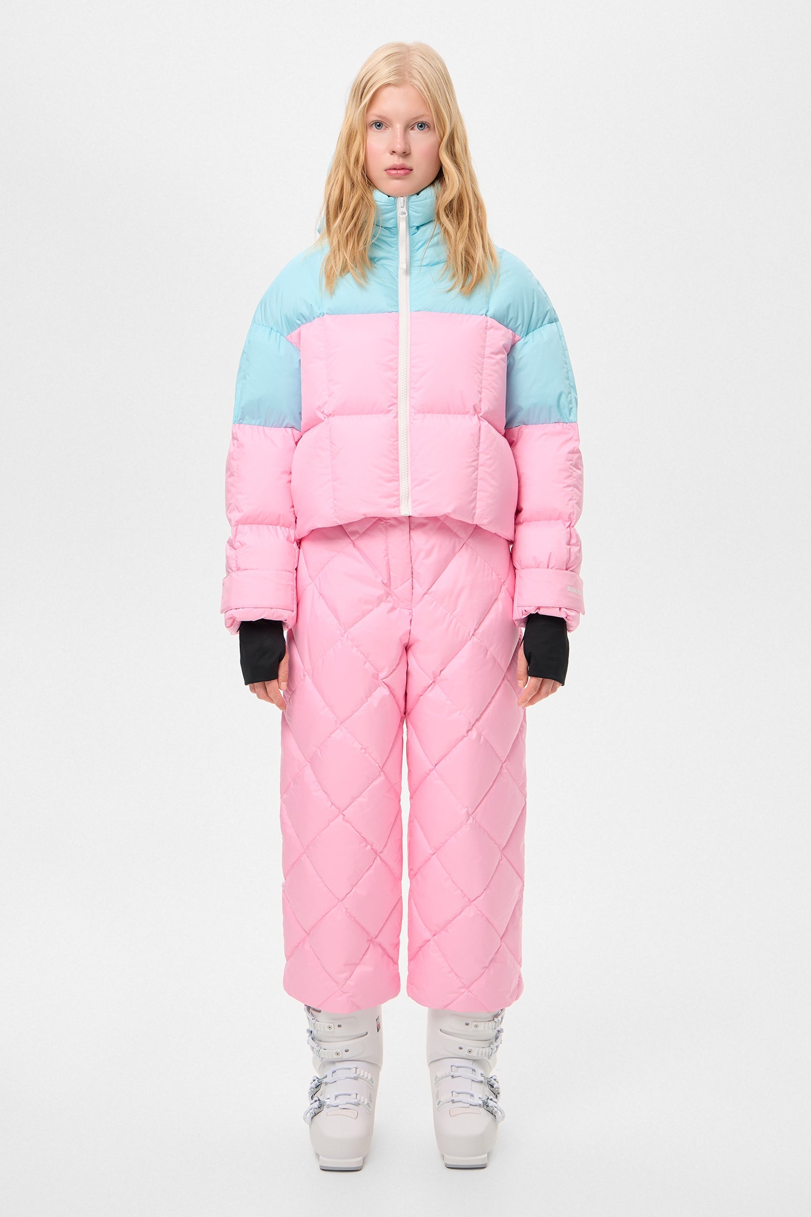 DOUBLE APRES SKI WENDY JACKET TEC AQUA+ PINK - IENKI IENKI