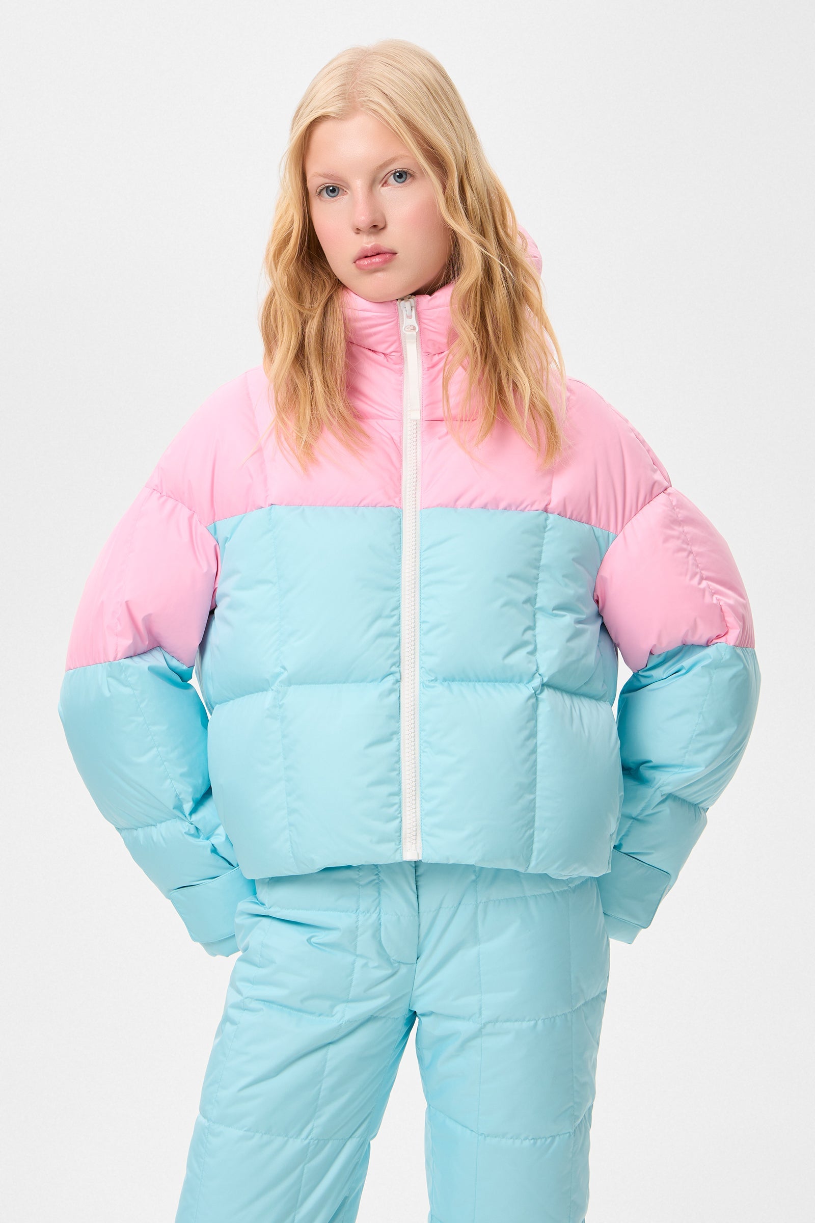 DOUBLE APRES SKI WENDY JACKET TEC PINK + AQUA - IENKI IENKI