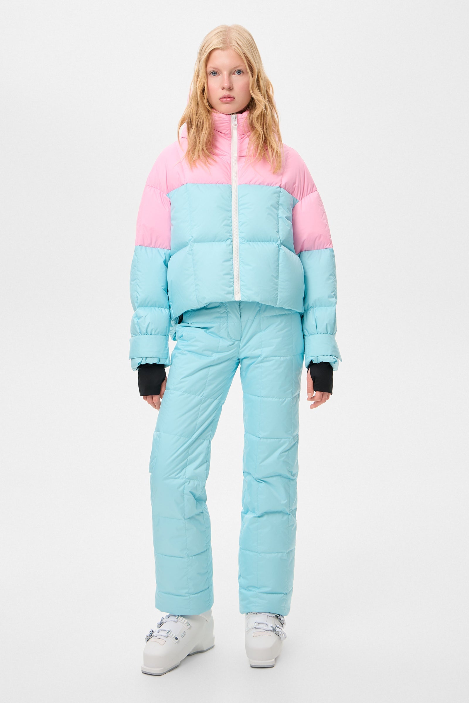 DOUBLE APRES SKI WENDY JACKET TEC PINK + AQUA - IENKI IENKI