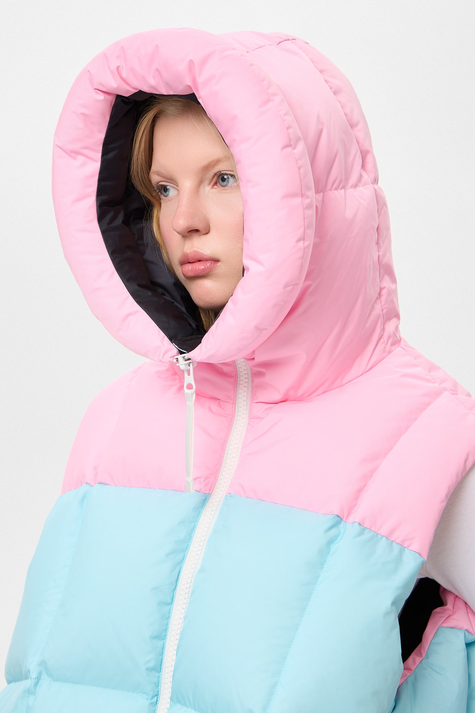 DOUBLE APRES SKI WENDY VEST TEC PINK + AQUA - IENKI IENKI