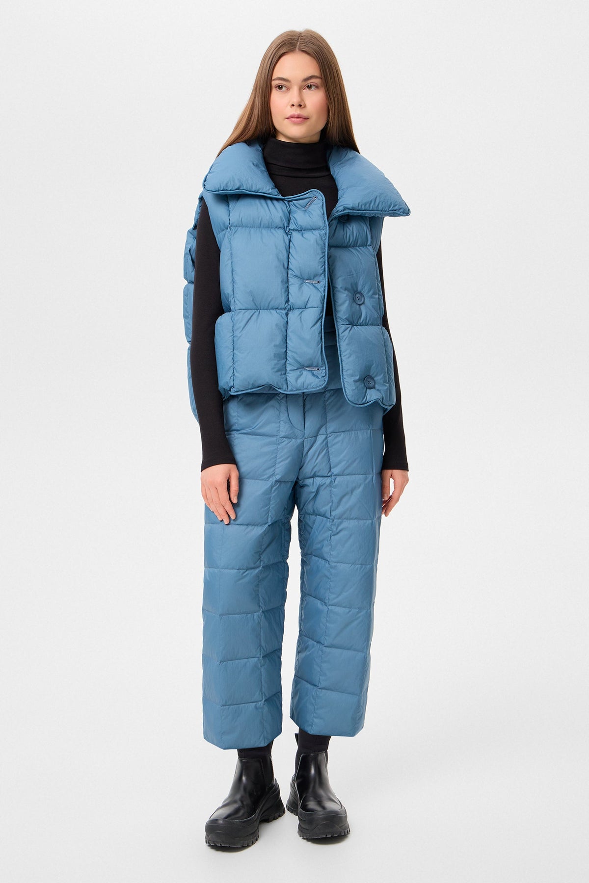 DUNNO PANTS MICRO STONE BLUE - IENKI IENKI