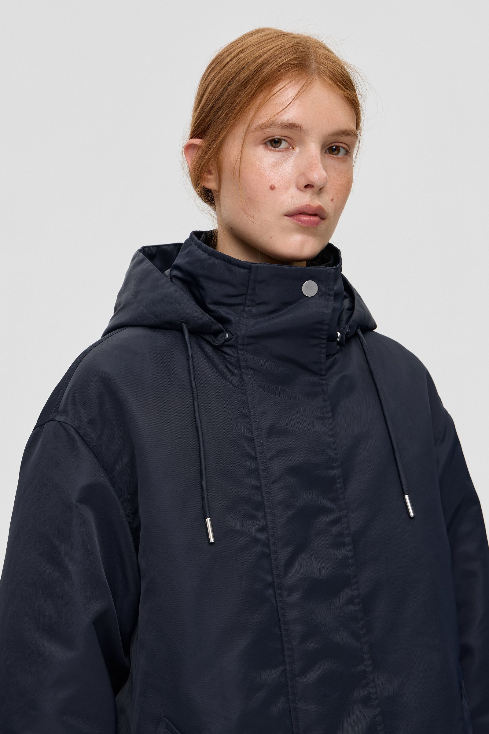 FRAME COAT FAUSTO NAVY - IENKI IENKI