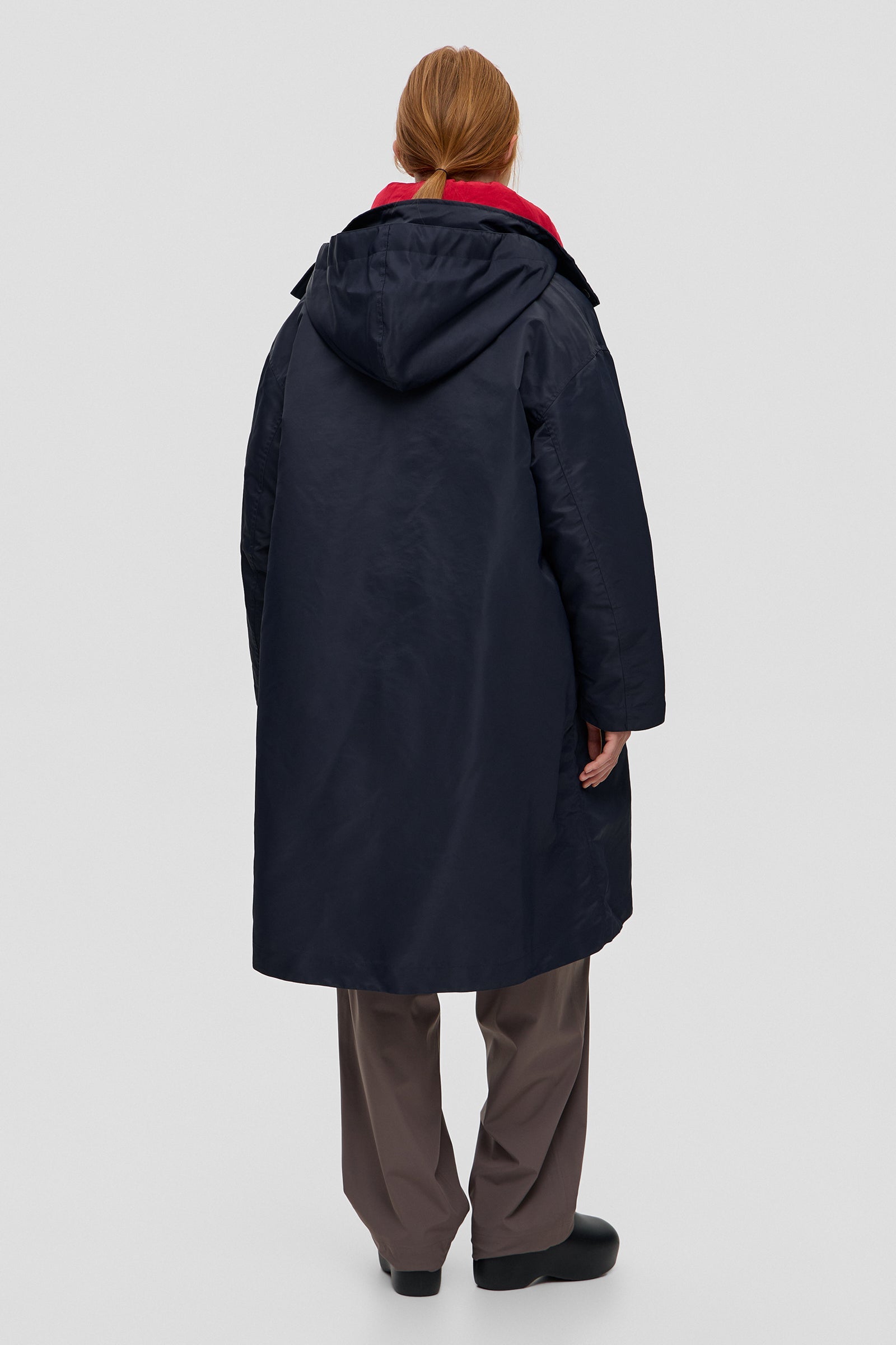 FRAME COAT FAUSTO NAVY - IENKI IENKI