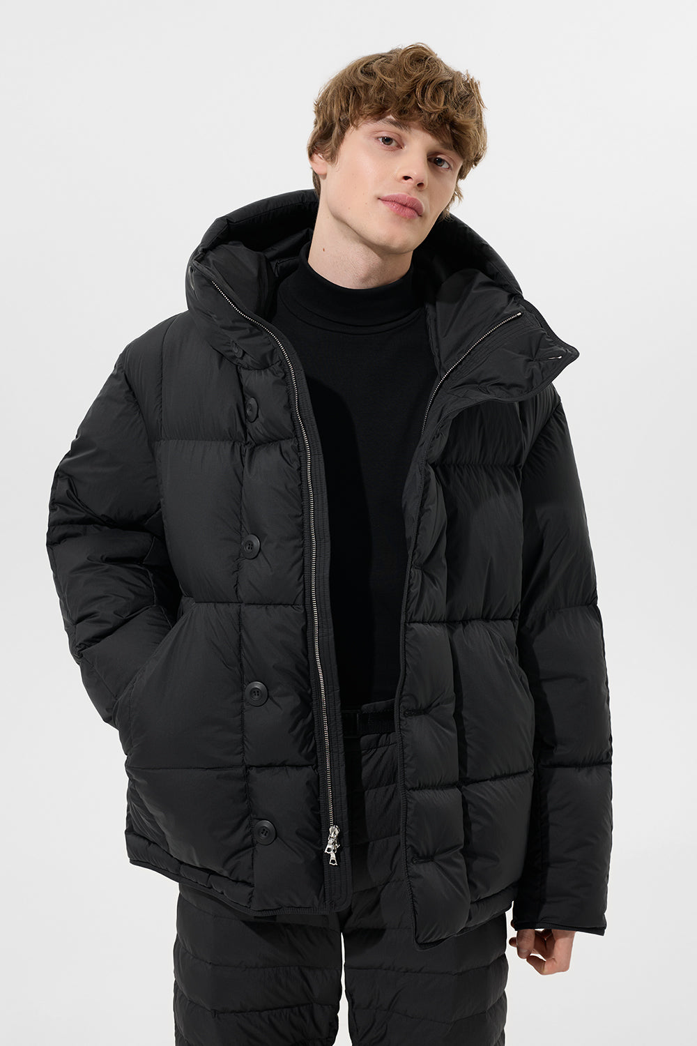 Carter Jacket Man Micro Black