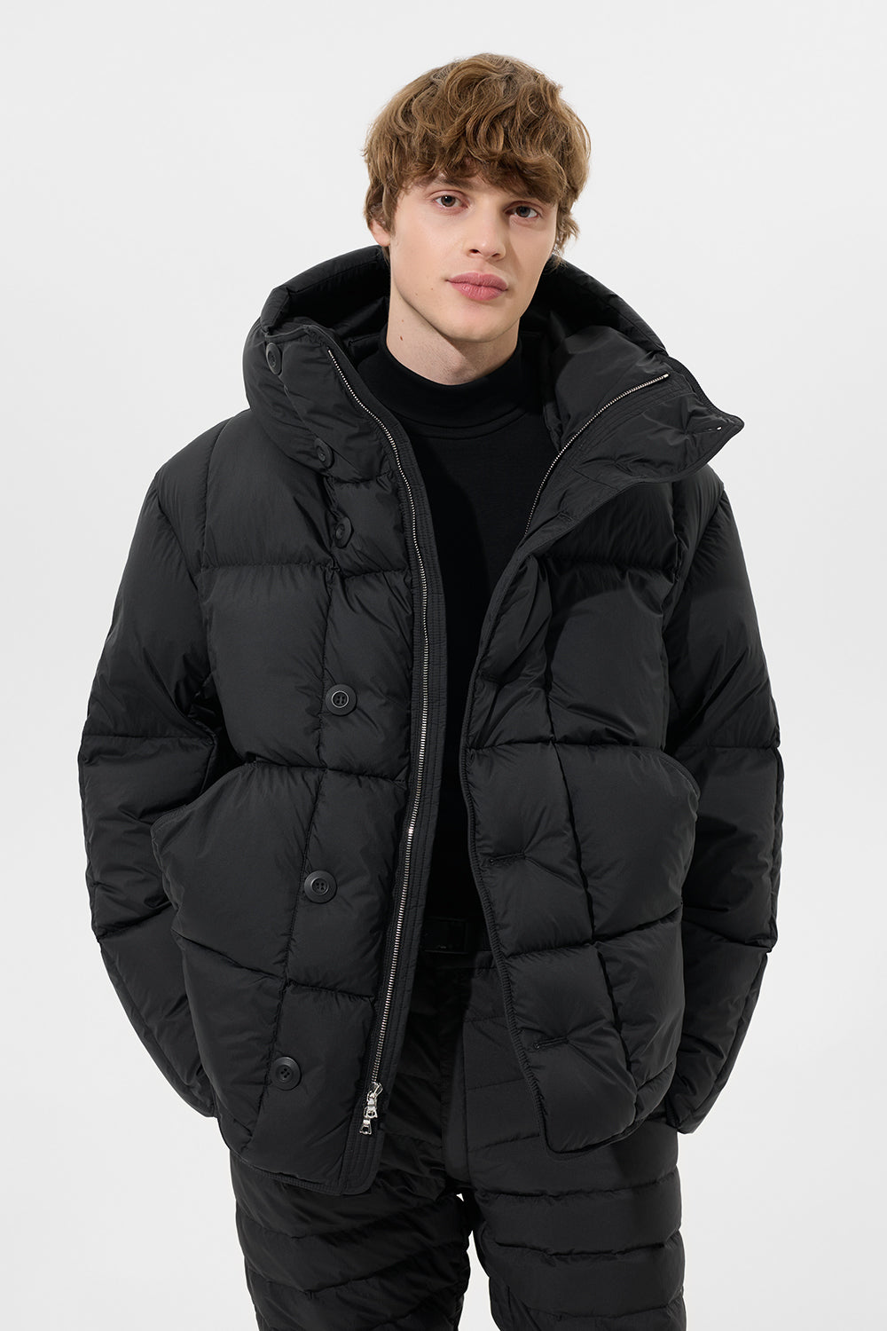 Carter Jacket Man Micro Black