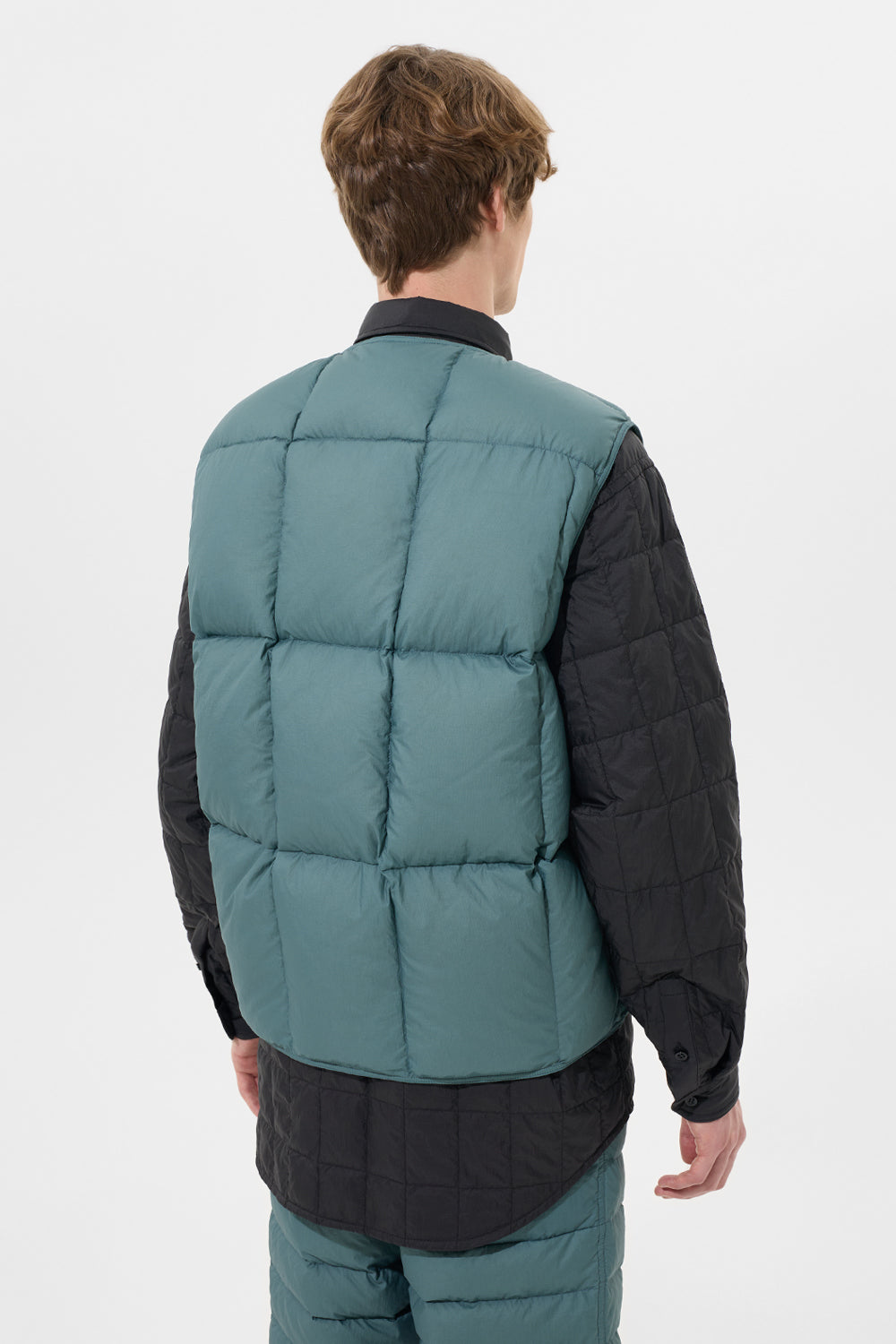 Zip Vest Man Micro Dark Blue