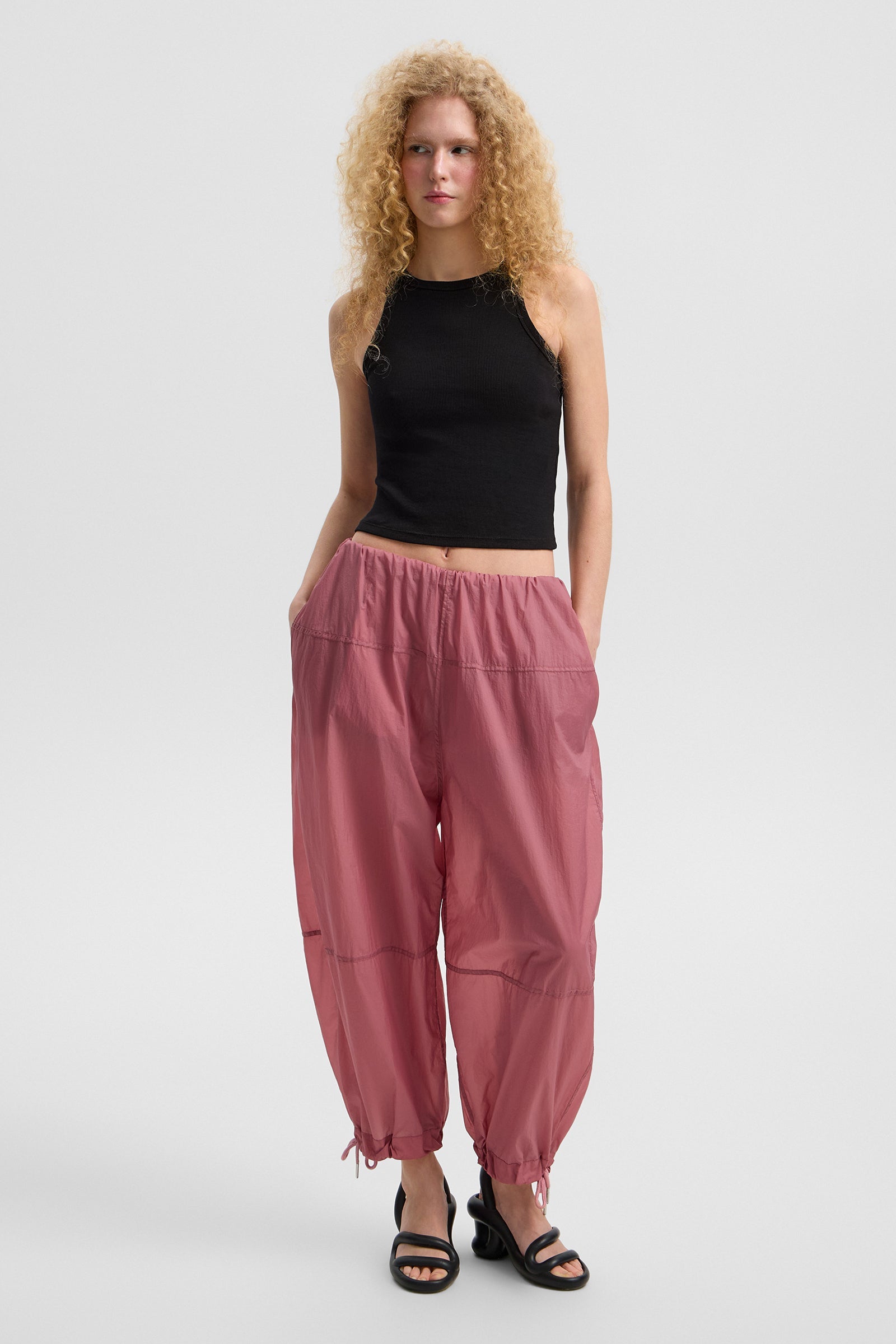 LIGHT BALLON PANTS MICRO ROSE - IENKI IENKI