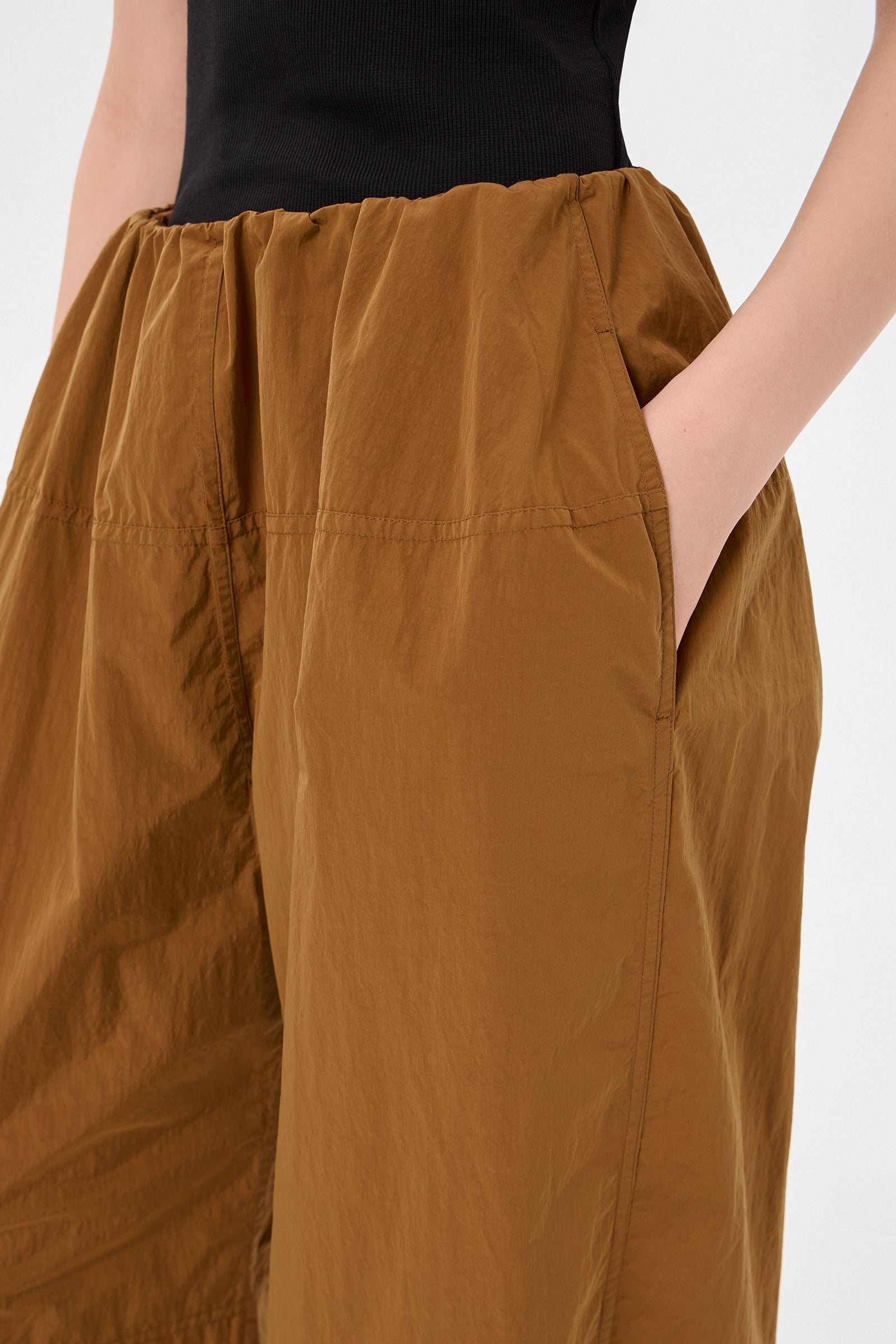 Light Balloon Pants Scooter Caramel - IENKI IENKI