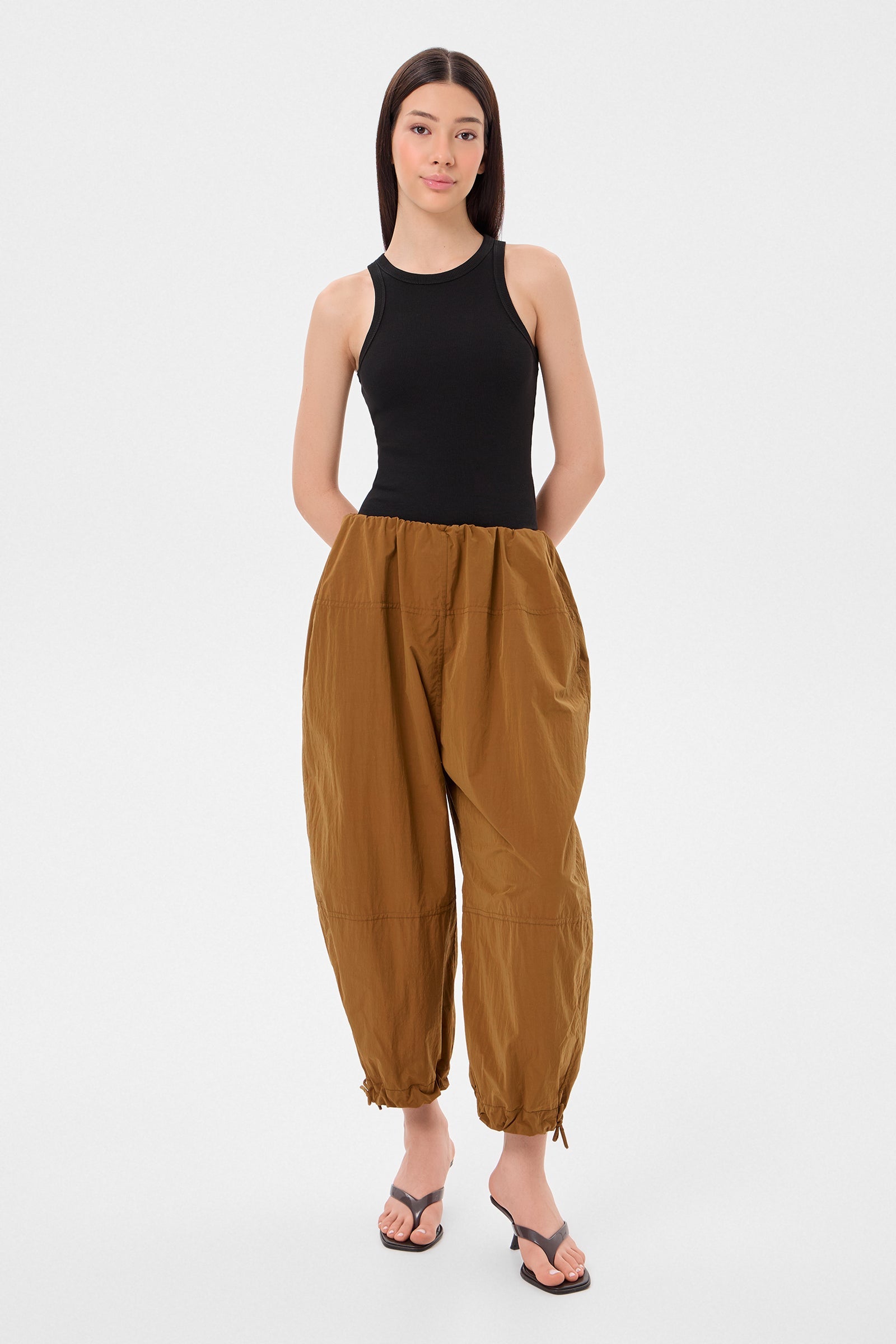 Light Balloon Pants Scooter Caramel - IENKI IENKI