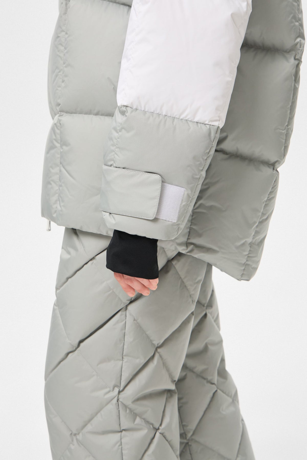 MULTI APRES SKI LONG WENDY JACKET TEC BEIGE + WHITE+ GREY - IENKI IENKI