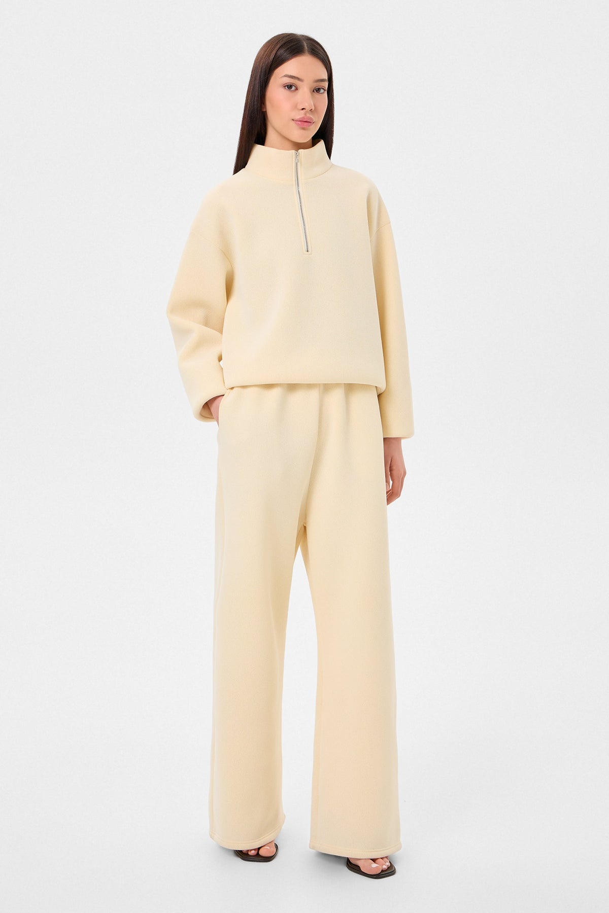 Rocky Half Zip Foam Beige - IENKI IENKI