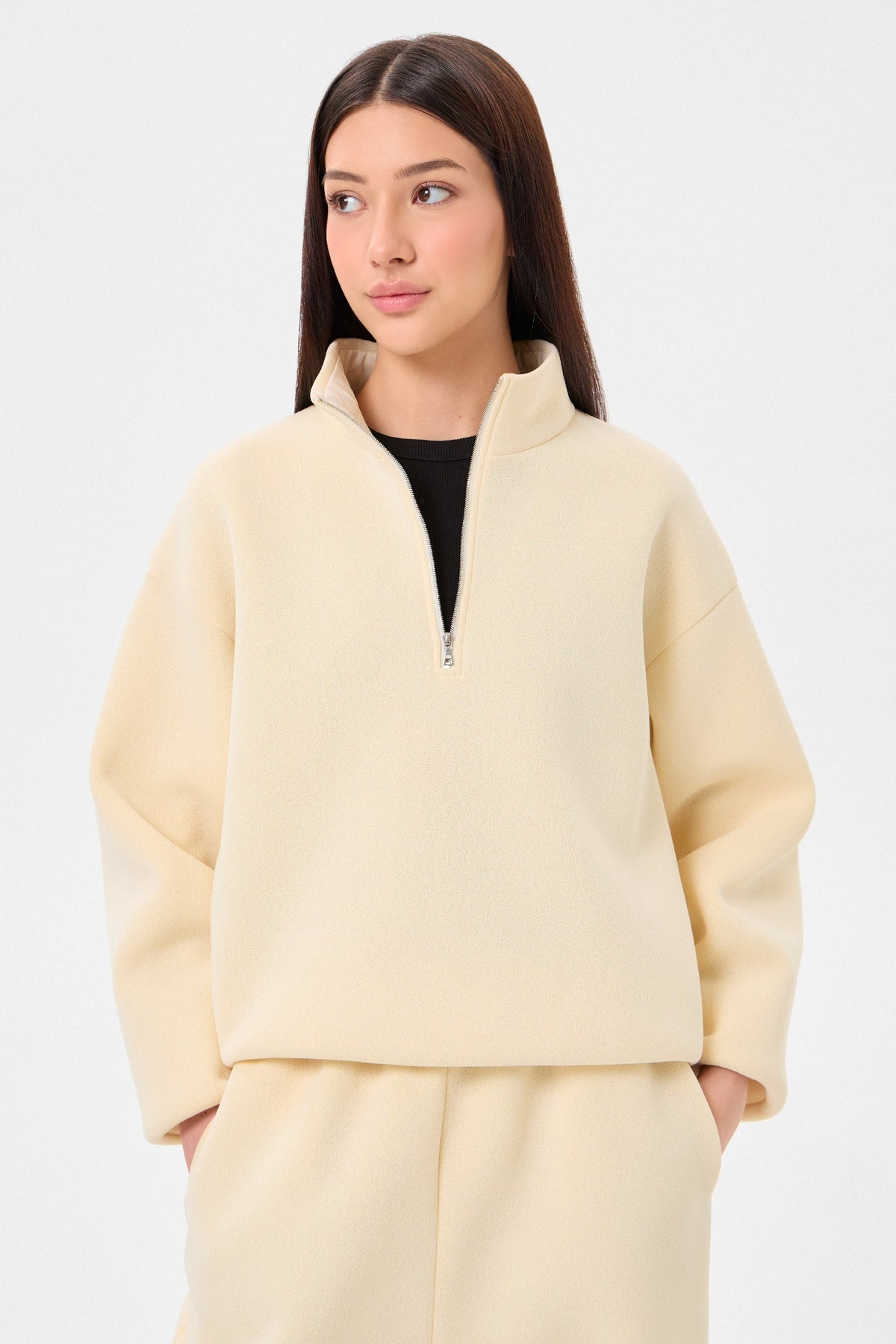 Rocky Half Zip Foam Beige - IENKI IENKI
