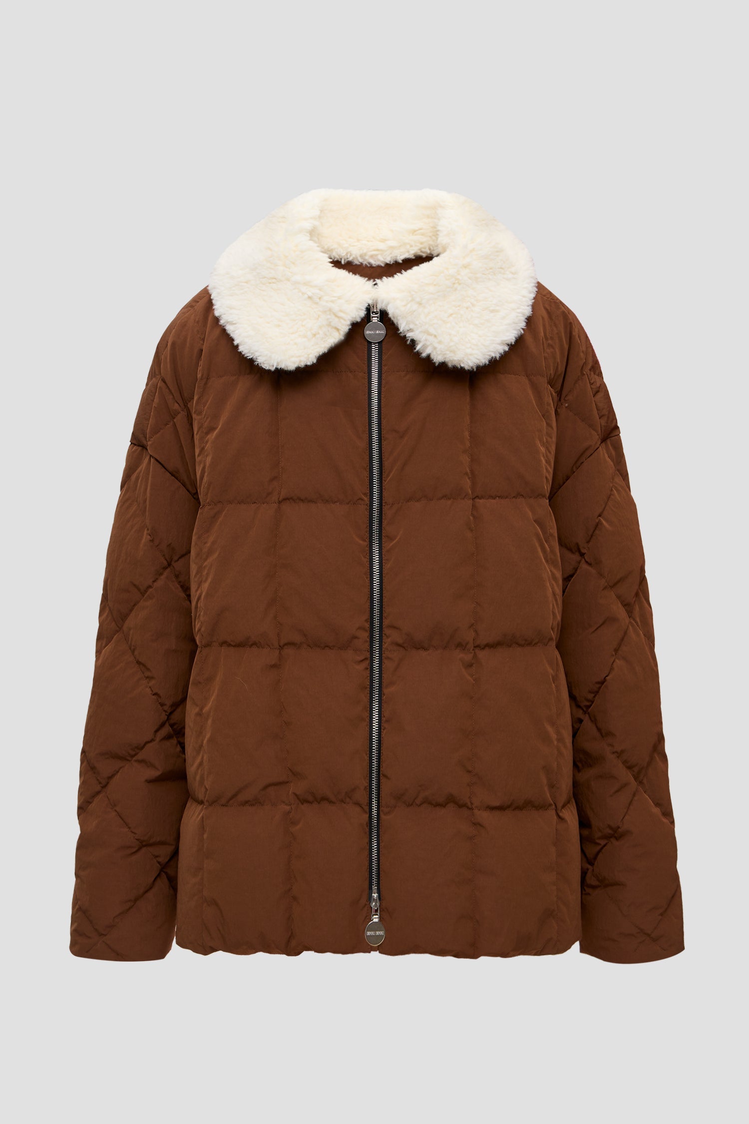 SHEARLING ARCO JACKET SCOOTER BROWN - IENKI IENKI