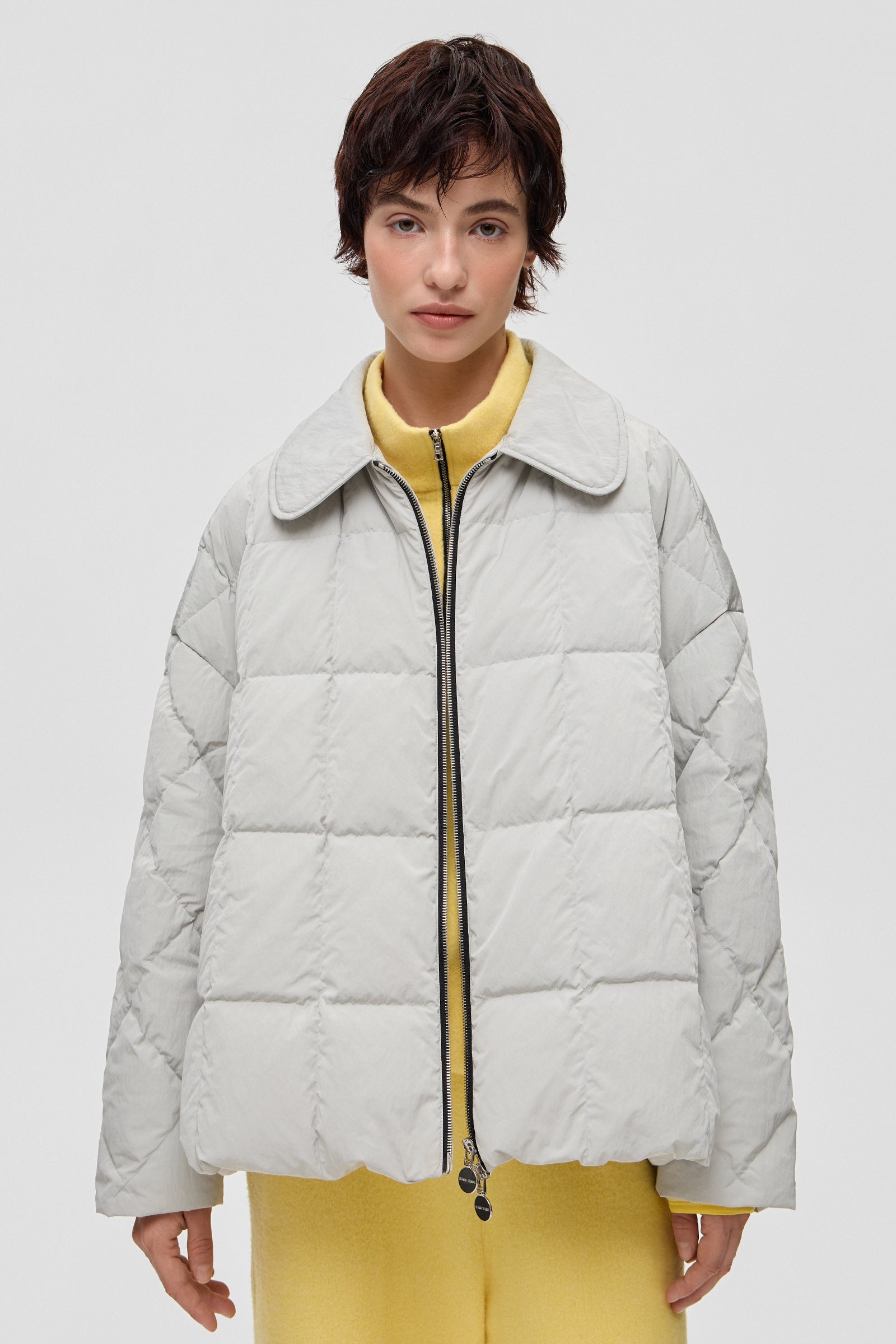 SHEARLING ARCO JACKET SCOOTER GREY - IENKI IENKI
