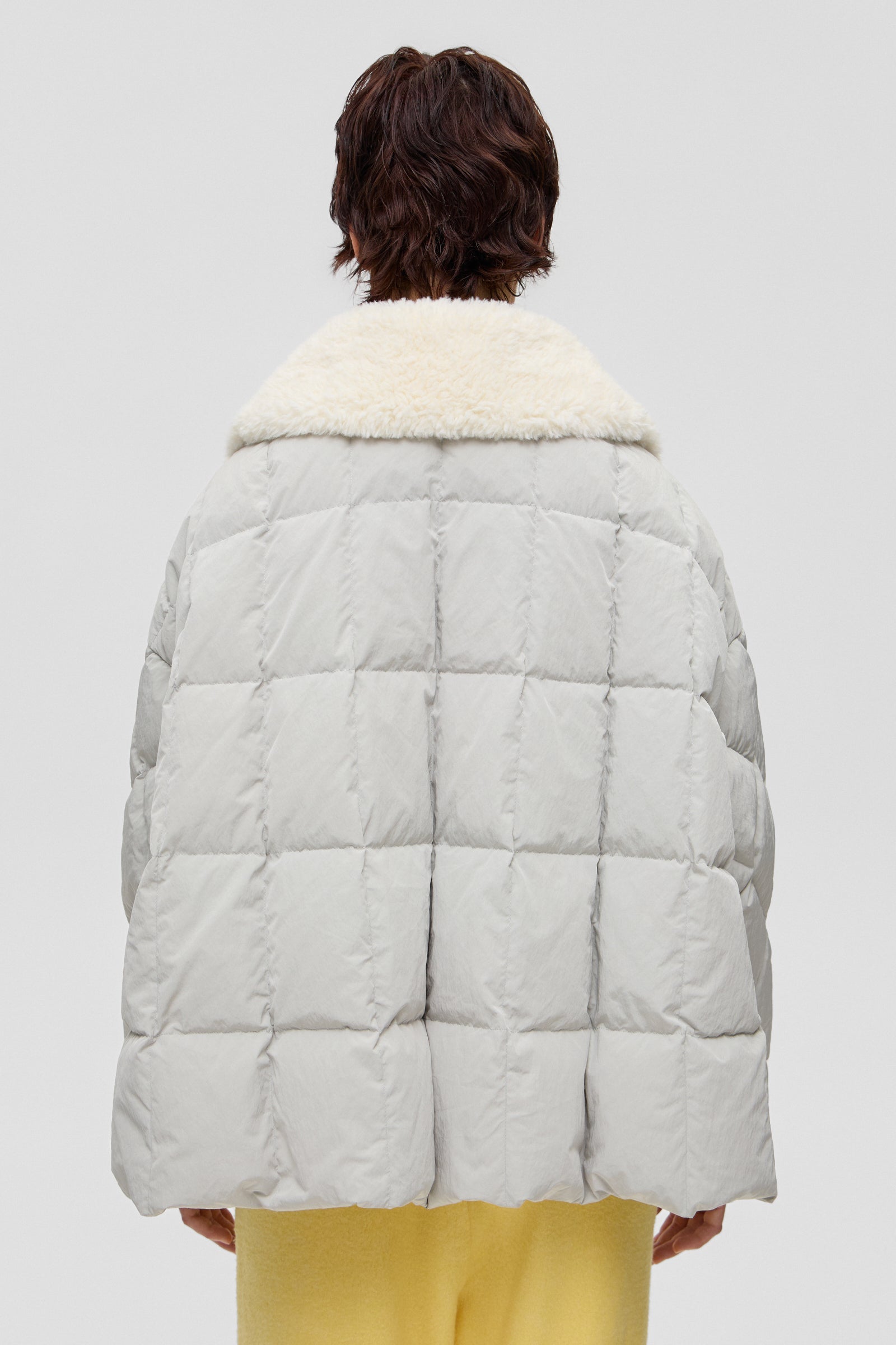 SHEARLING ARCO JACKET SCOOTER GREY - IENKI IENKI