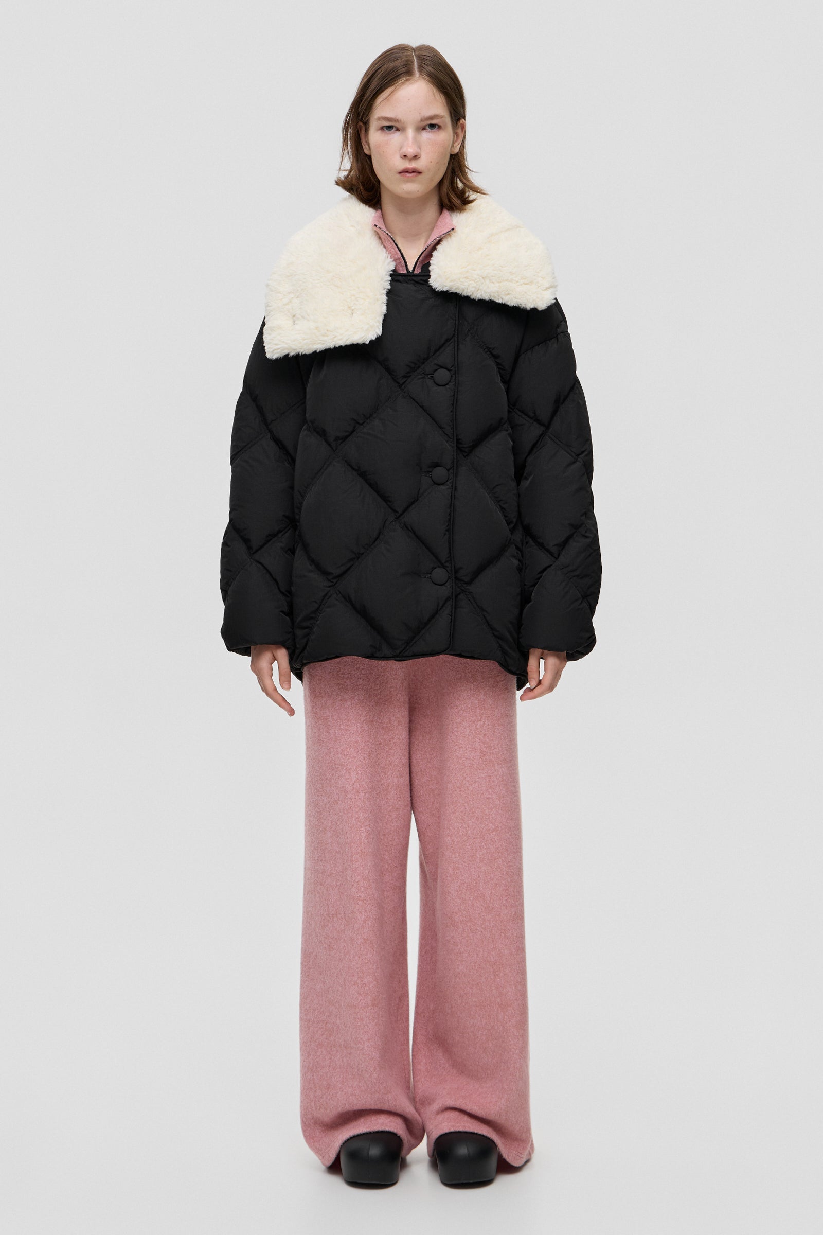 SHEARLING QUEEN ENNIO BLACK - IENKI IENKI