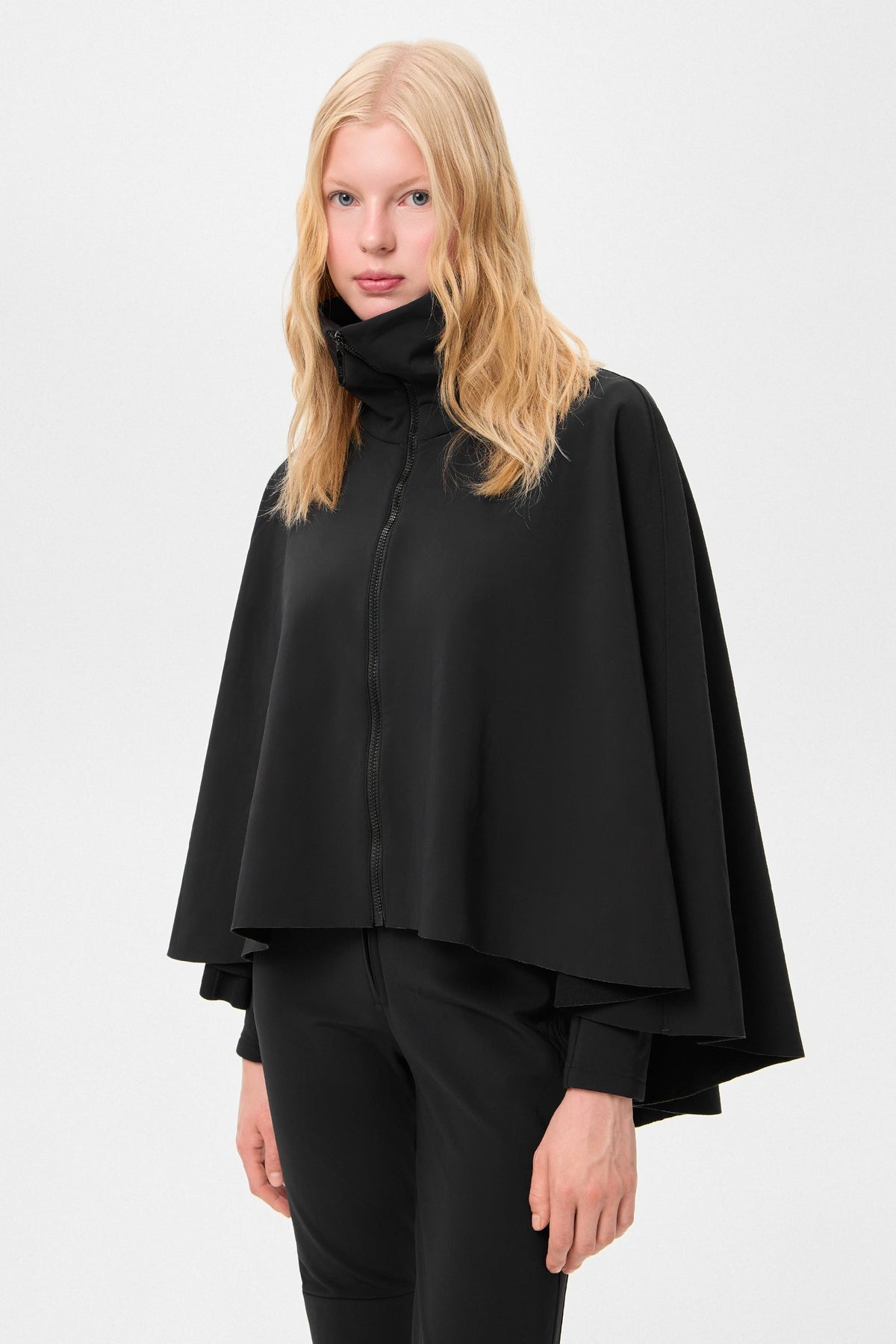 SKI PONCHO SHELL BLACK - IENKI IENKI