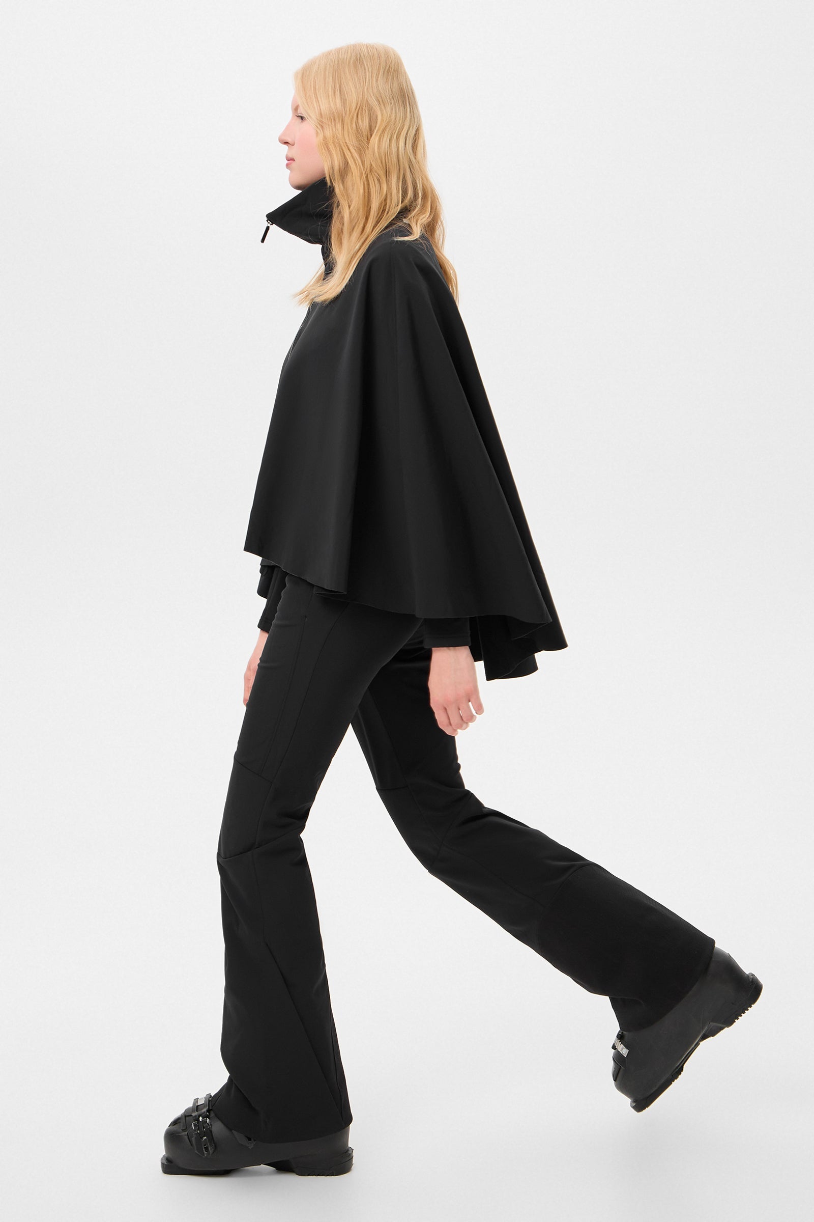 SKI PONCHO SHELL BLACK - IENKI IENKI