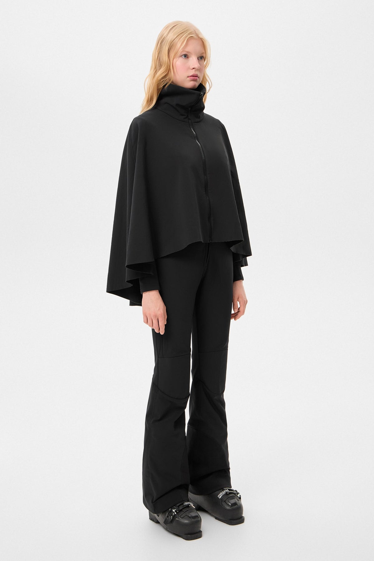 SKI PONCHO SHELL BLACK - IENKI IENKI