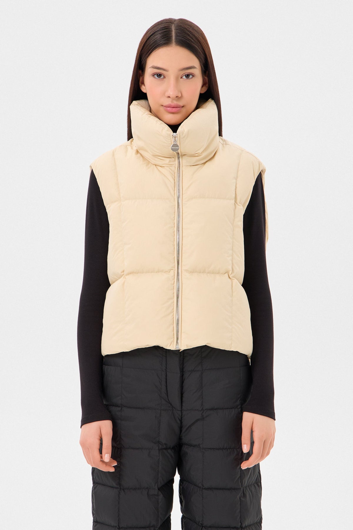 ZIP VEST ENNIO BEIGE - IENKI IENKI