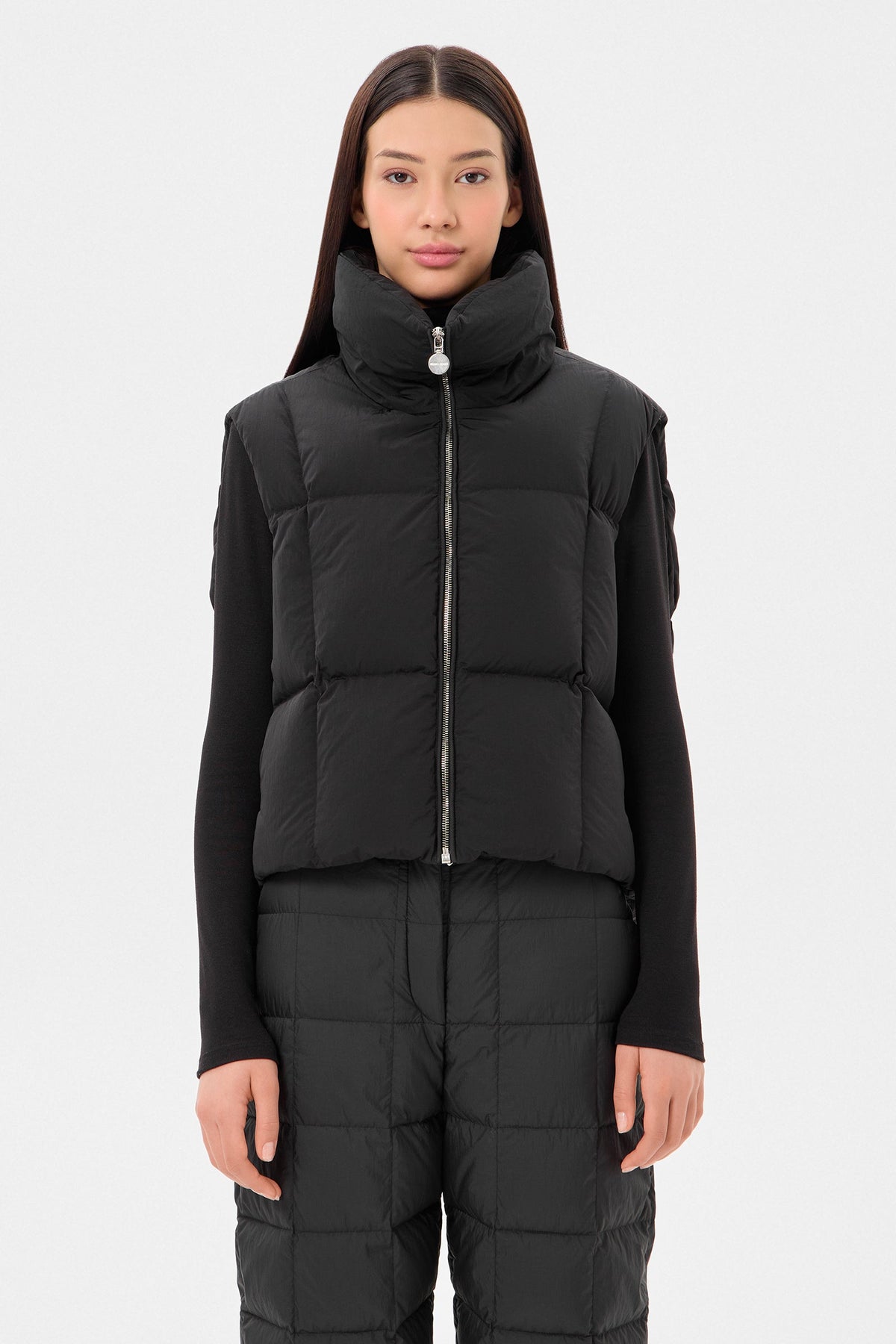 ZIP VEST ENNIO BLACK - IENKI IENKI
