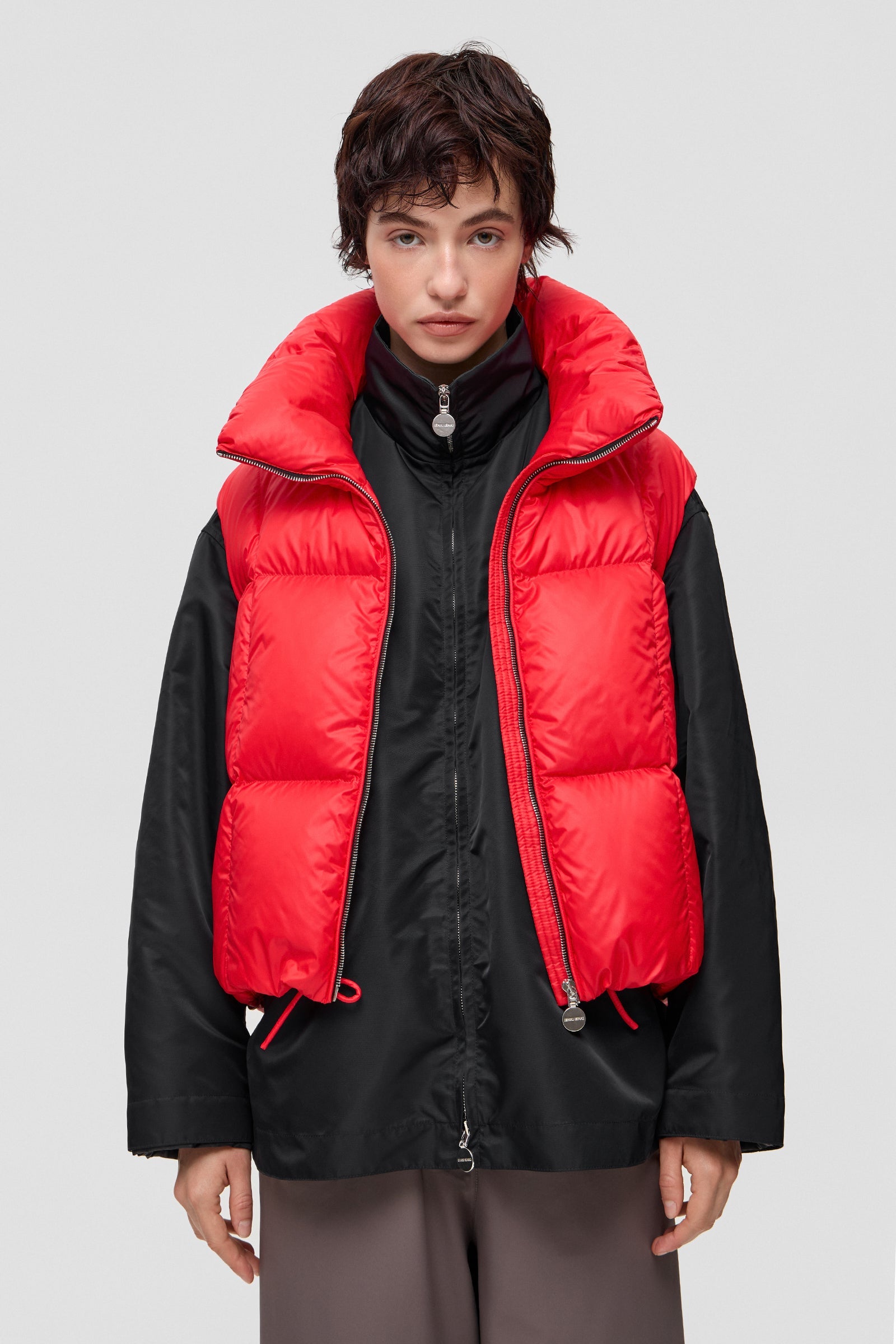 ZIP VEST KISS RED - IENKI IENKI