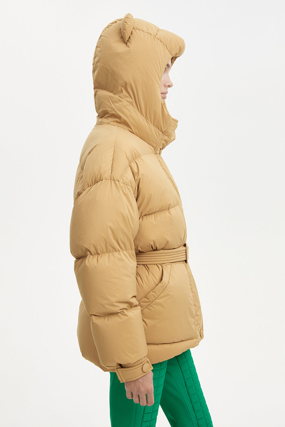 Ienki Ienki hooded down parka coat - Green